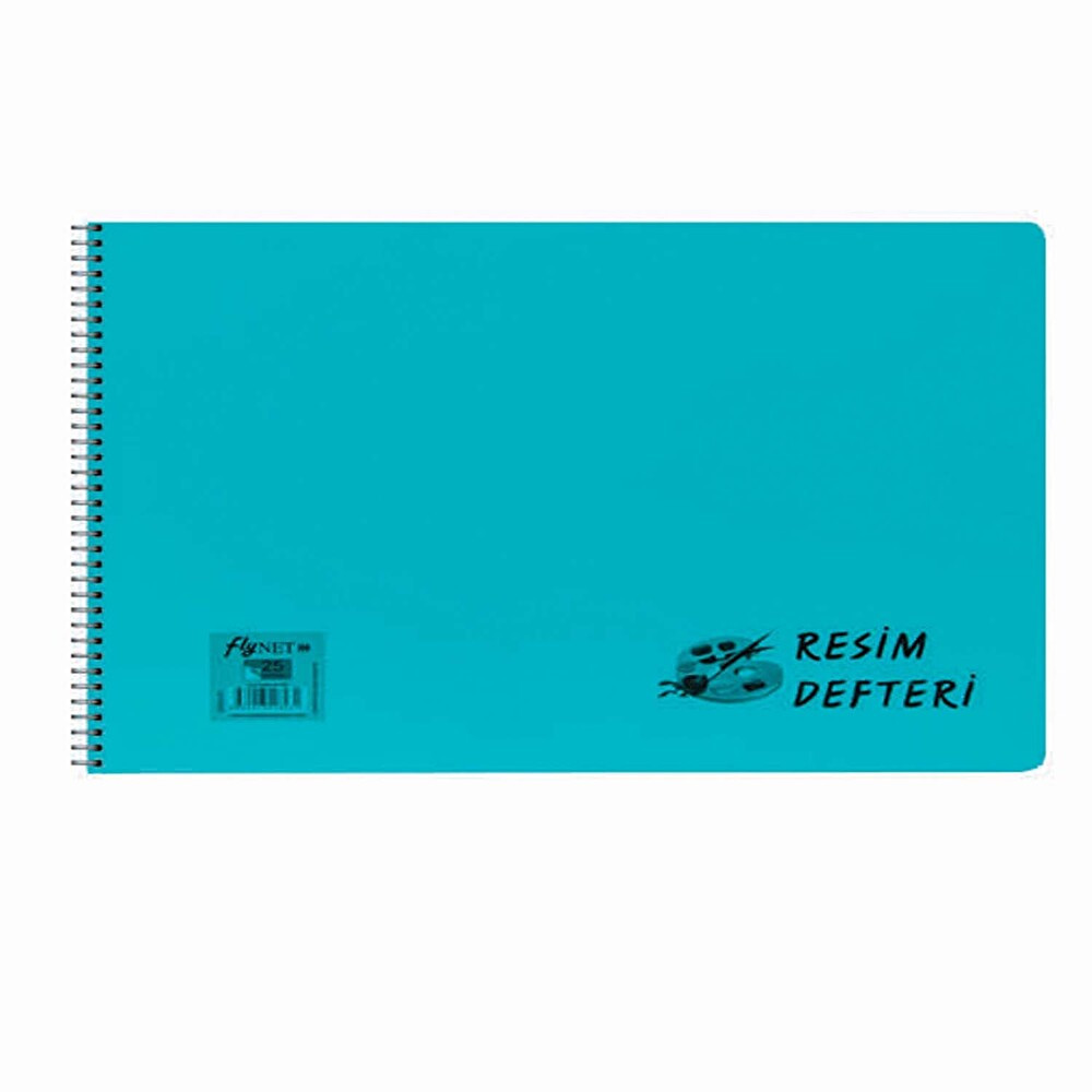 Net Müzik Flynet Pp Kapak Spiralli Resim Defteri 25 Yaprak 25X35 cm Resim Defteri Fiyatı