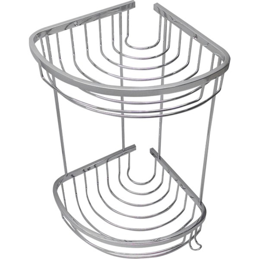 Neta Banyo İkili Metal Oval Köşe Banyo Rafı / Krom Banyo Rafı Fiyatı