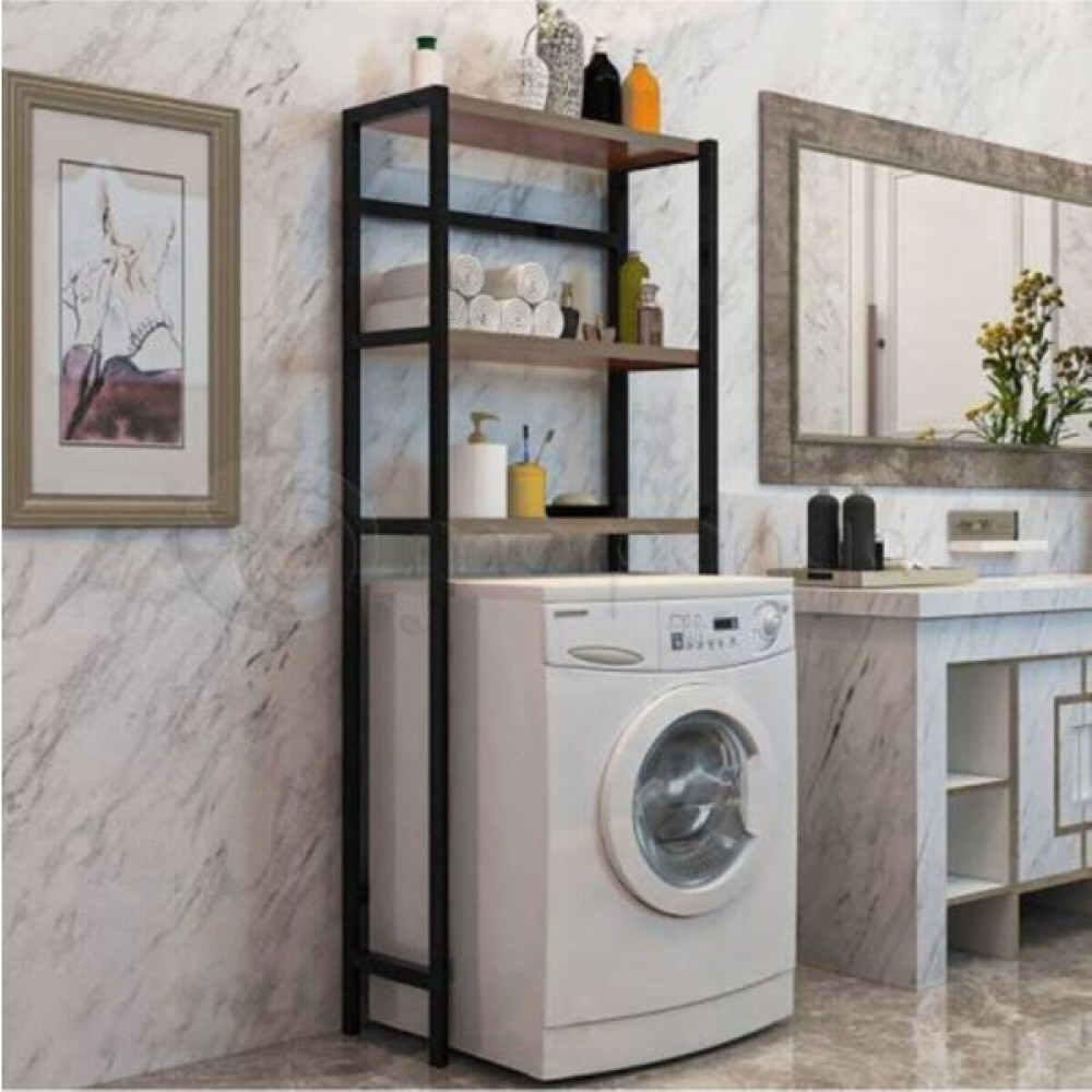 Neta Home Kahverengi Çamaşır Makinesi Üstü Düzenleyici Banyo Dolabı Makina Üstü Dolap Raf Netatrade1925 Mutfak Dolabı / Mobilyası Fiyatı