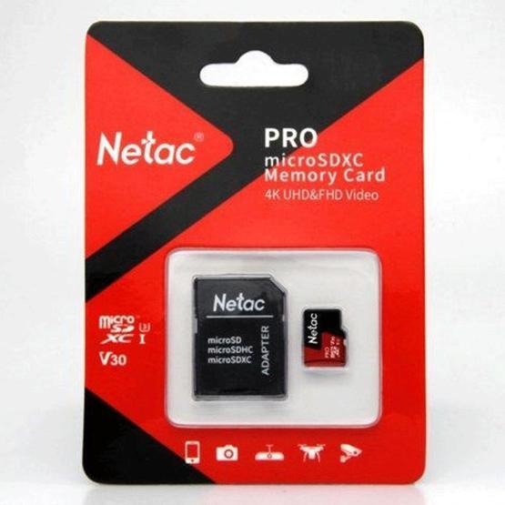 Netac 128G MicroSDXC V30/A1/C10 NT02P500PRO-128G-R Hafıza Kartı