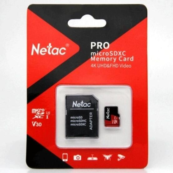 Netac 256G MicroSDXC V30/A1/C10 NT02P500PRO-256G-R Hafıza Kartı