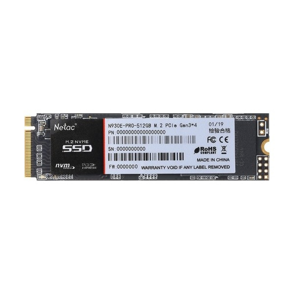 Netac N930E 512GB M.2 2280 Nvme SSD PCle Gen3X4 2080MB/S-1700MB/S SSD / Solid State Drive Fiyatı