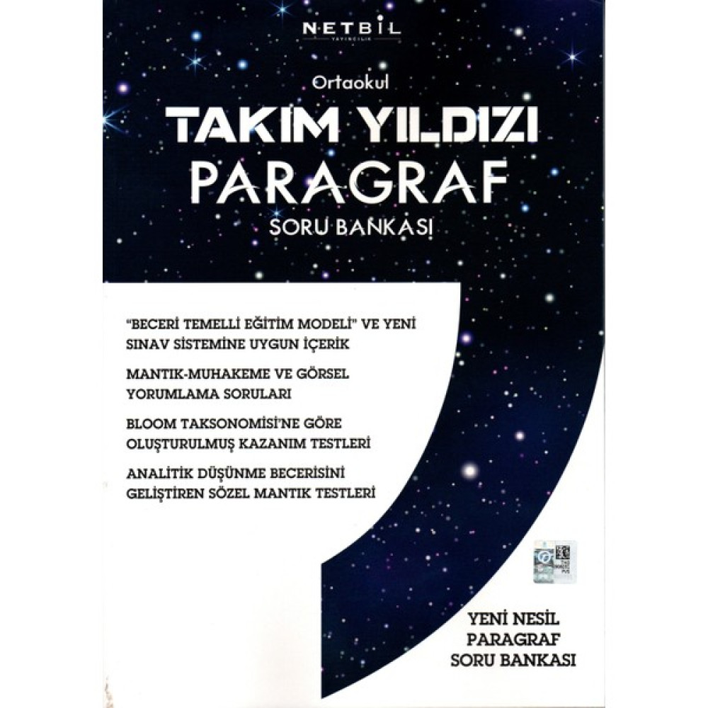 Netbil Yayıncılık Ortaokul Paragraf Soru Bankası Türkçe Fiyatı
