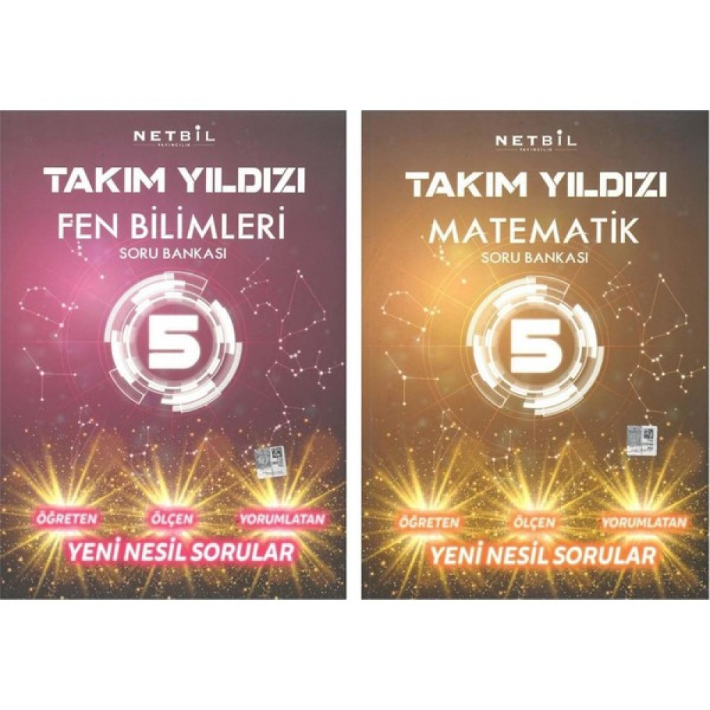 Netbil Yayınları 5. Sınıf Takım Yıldızı Matematik - Fen Soru Bankası Seti Kaynak Kitapları Fiyatı