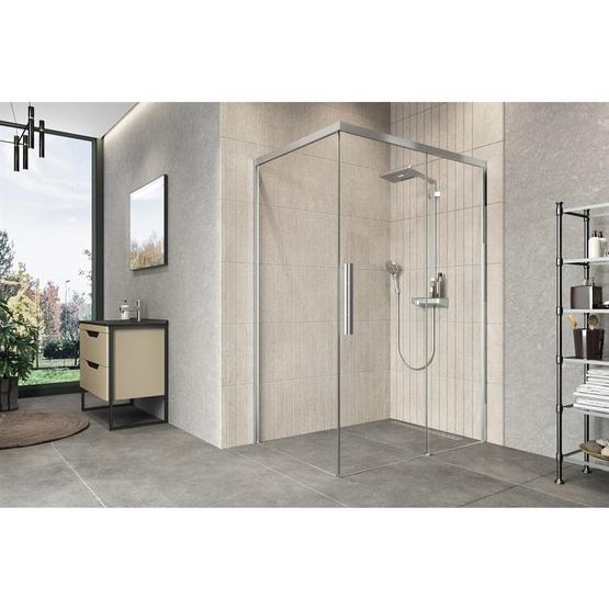 Netdeko Alonza Oval Füme Cam 6 mm 90x90 cm Duşakabin