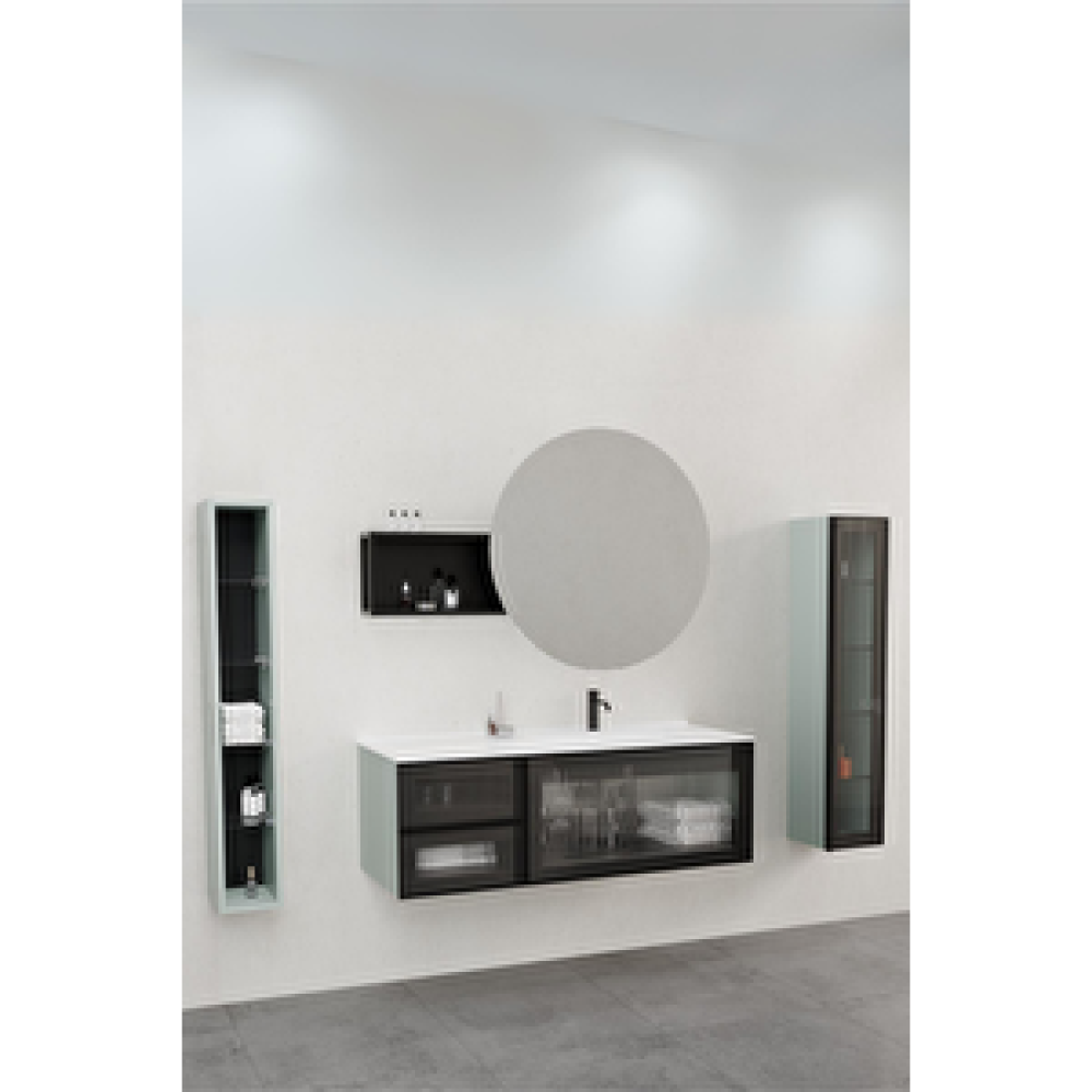 Netdeko Evora 120 Cm Banyo Dolabı - Boy Dolabı Hariç Soft Yeşil Banyo Dolabı / Mobilyası Fiyatı