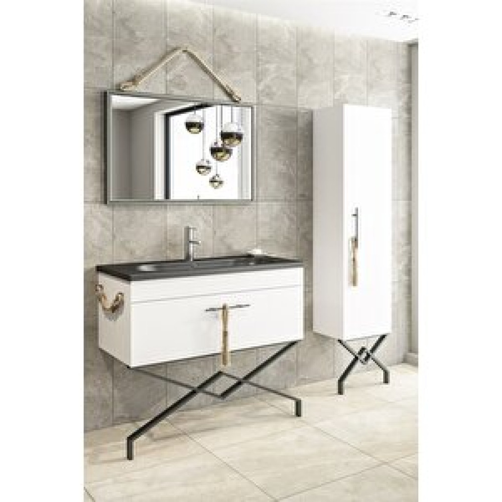 Netdeko London 100 Cm Banyo Dolabı - Boy Dolap Hariç Banyo Dolabı / Mobilyası Fiyatı