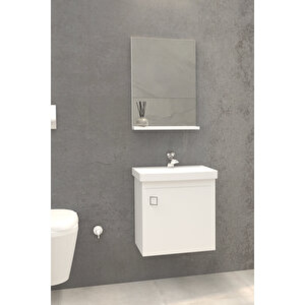 Netdeko Micra 50 Cm Banyo Dolabı - Beyaz Banyo Dolabı / Mobilyası Fiyatı