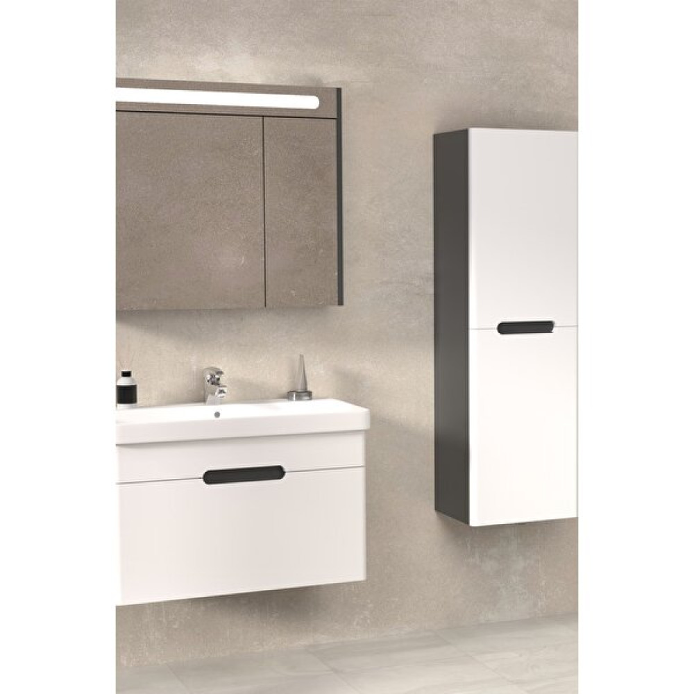 Netdeko Olımpıa 80 cm Banyo Dolabı - Antrasit / Beyaz ( Boy Dolap Dahil) Banyo Dolabı / Mobilyası Fiyatı