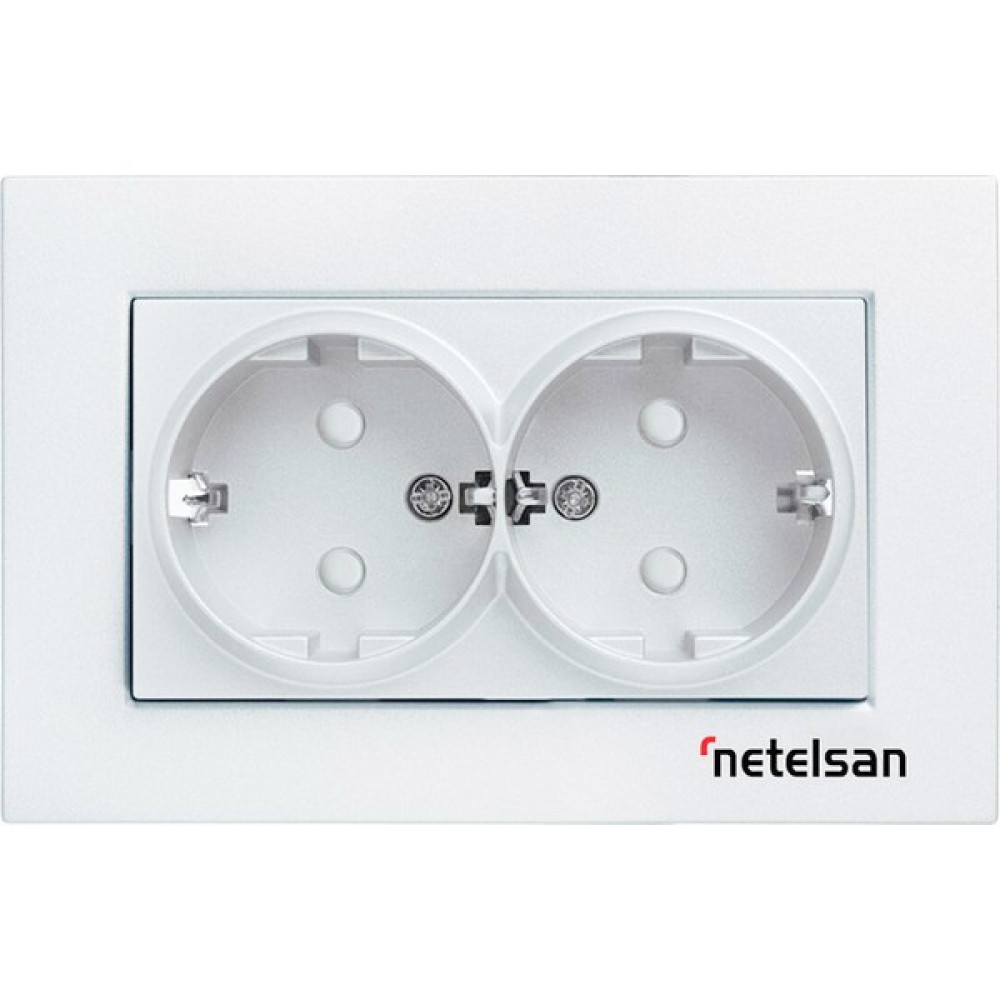 Netelsan Byobu Ikili Topraklı Priz - Çerçevesiz Prizler Fiyatı