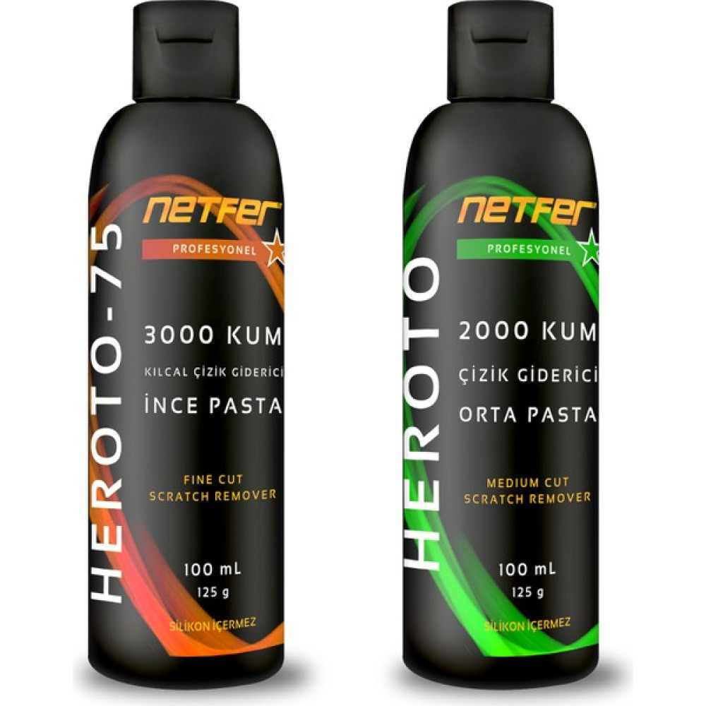 Netfer 2'li İnce Orta Pasta Set - 2x100 mL Oto Çizik Giderici Fiyatı