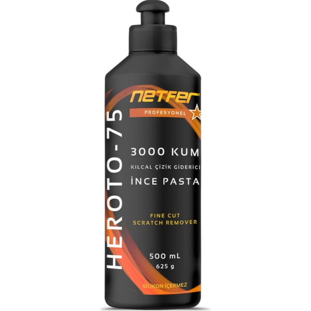Netfer Heroto-75 Kılcal Çizik Giderici İnce Pasta - 500 mL Oto Çizik Giderici Fiyatı