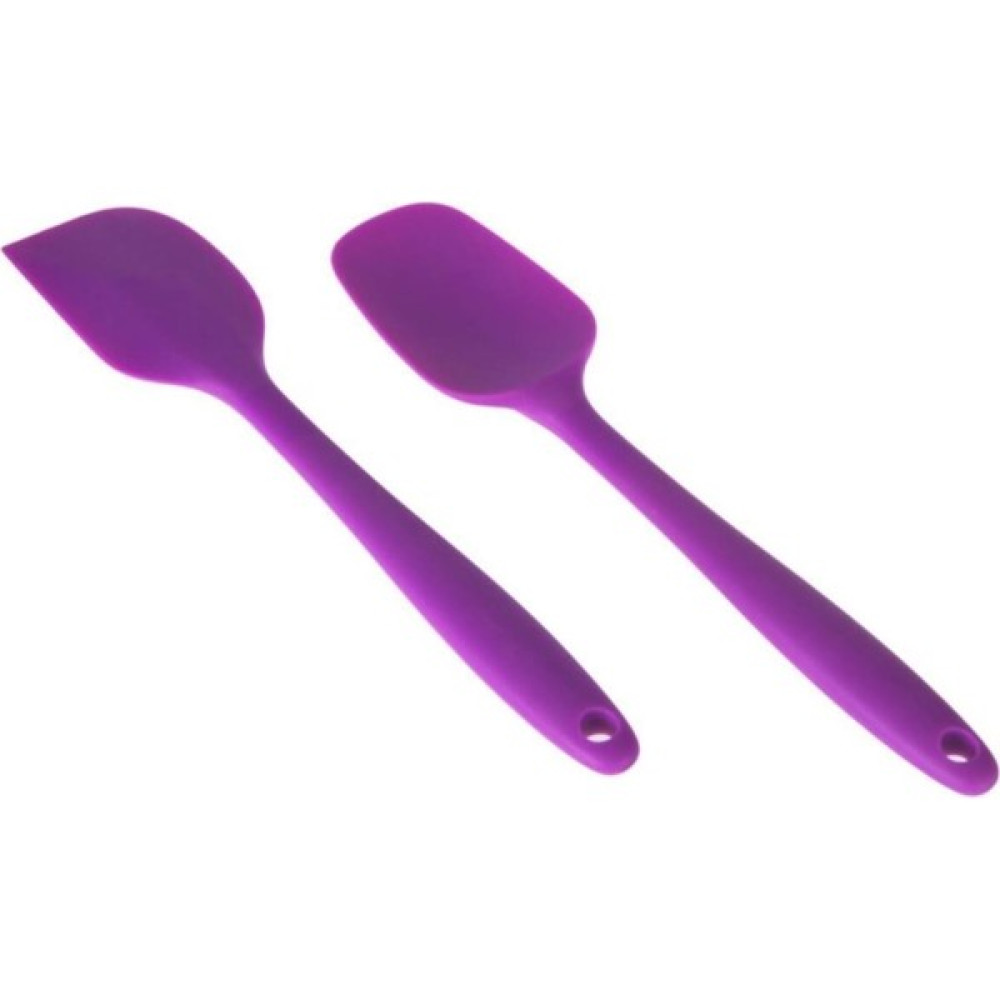 Nethome 2'li Silikon Kaşık Spatula Seti Mor Mutfak Gereçleri Fiyatı