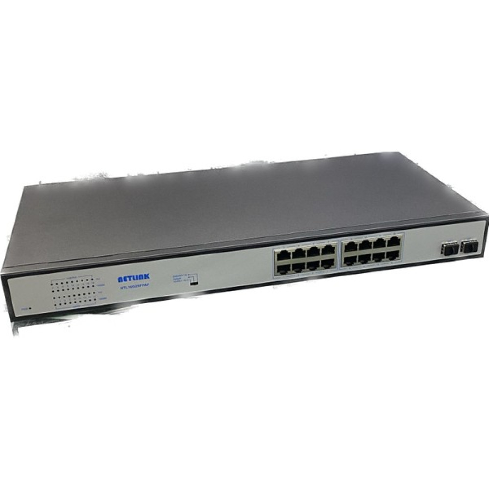 Netlink NTL16G2SFPAF 16 Port 10/100/1000+2 Sfp Poe Switch 300W Hub & Switch Fiyatı