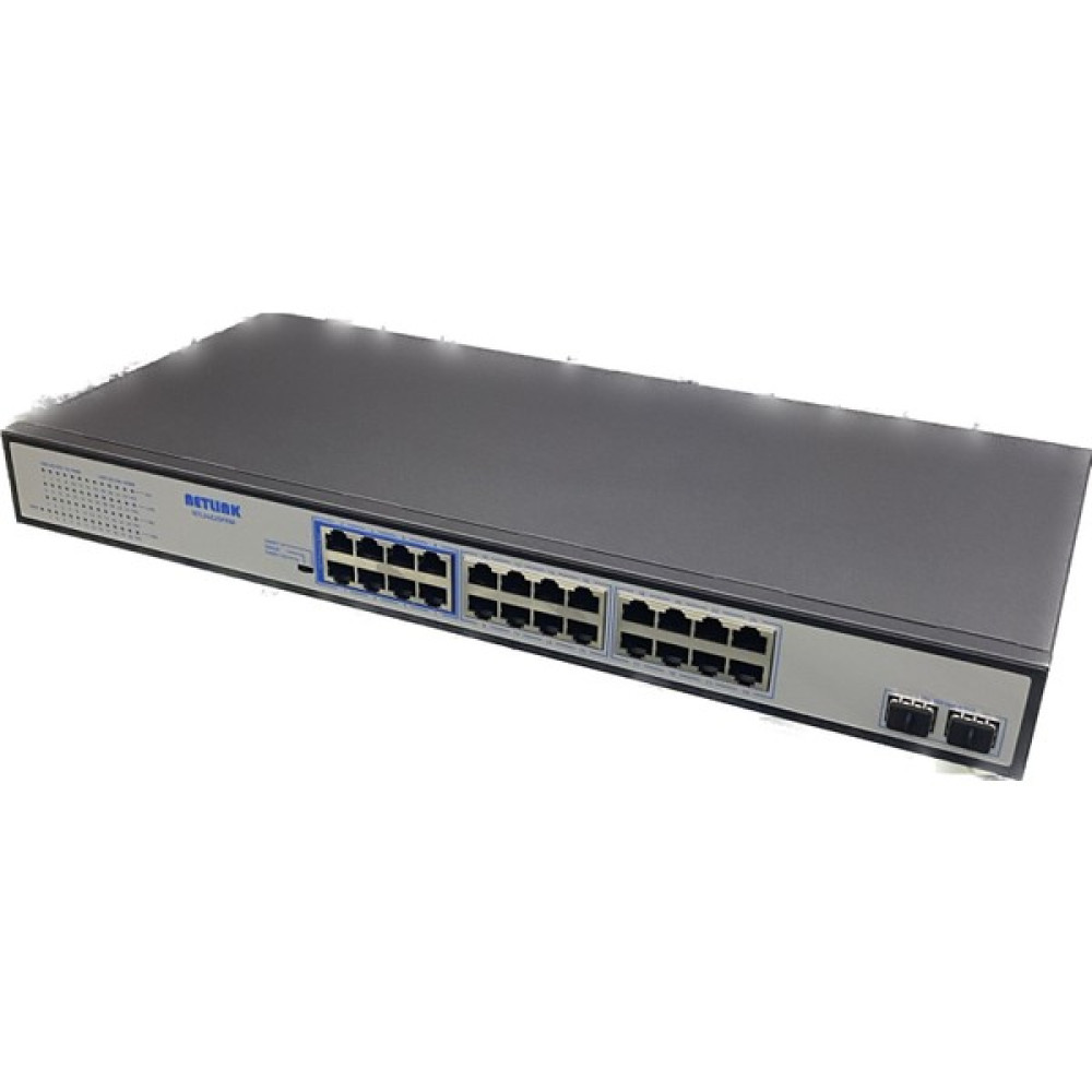 Netlink NTL24G2SFPAF 24 Port 10/100/1000+2 Sfp Poe Switch 300W Oto Boyaları Fiyatı