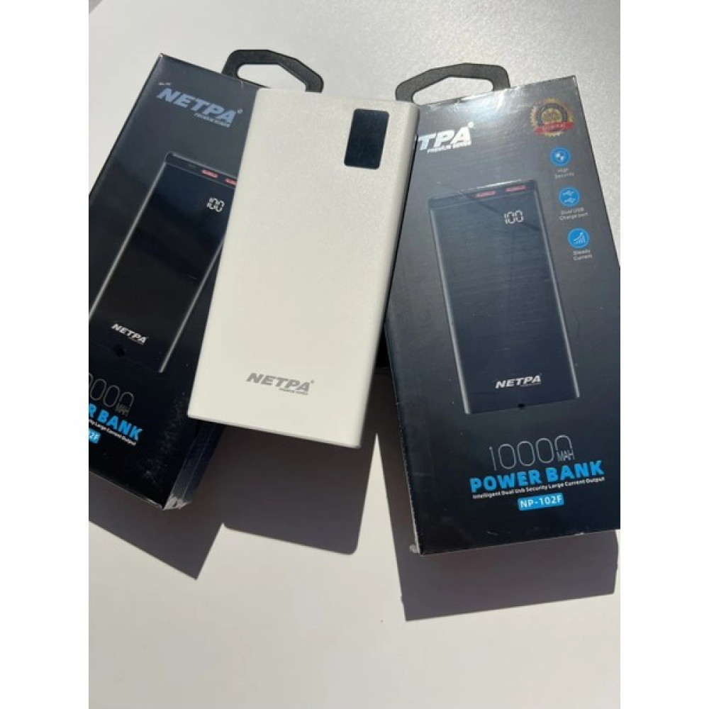 Netpa Premium Series 10000 Mah Powerbank Np- 102F - Siyah - Beyaz Taşınabilir Şarj Cihazı - Powerbank Fiyatı