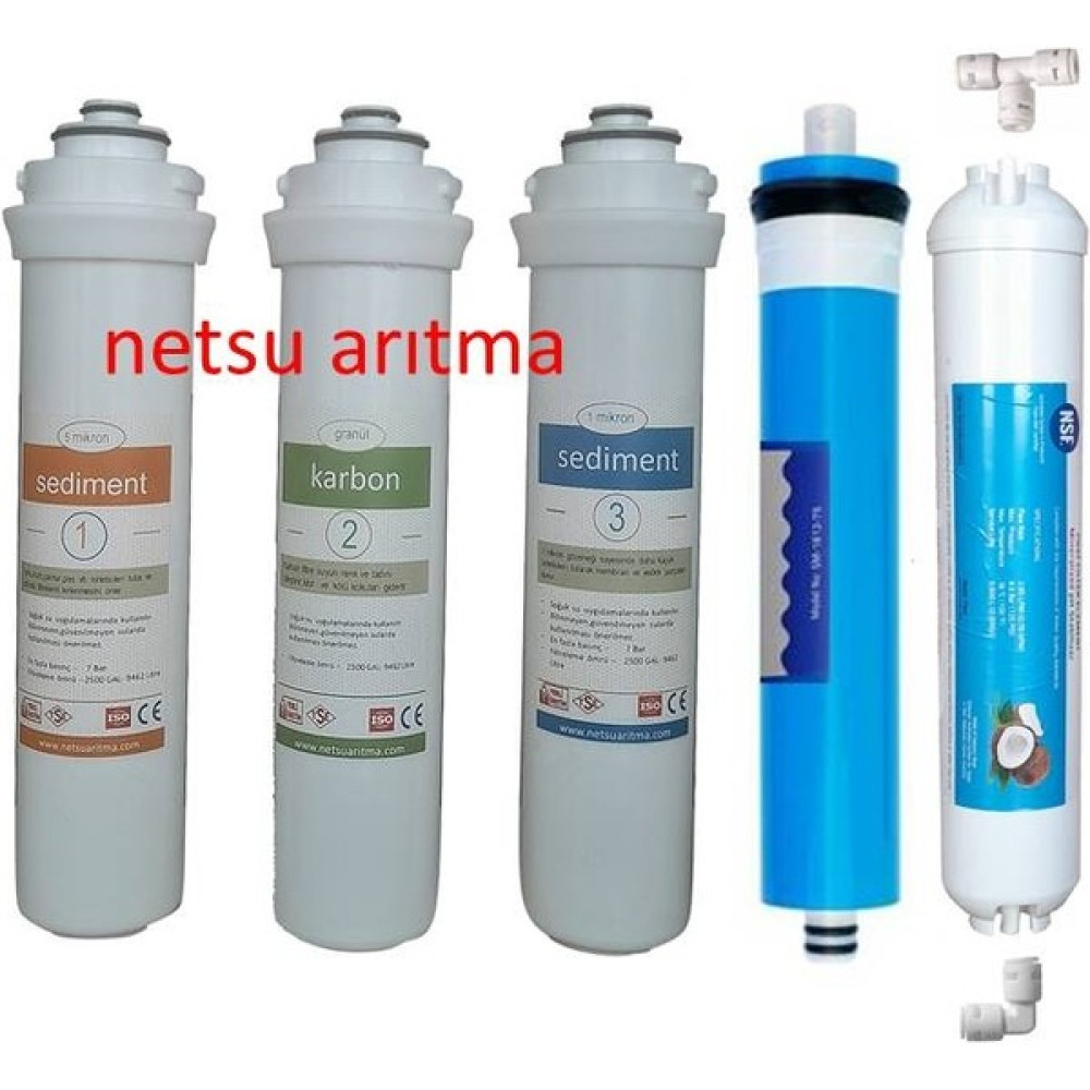 Netsu Aura Cebilon-Unique (Dijital) Uyumlu/muadil Su Arıtma Filtresi,5 Li filtre seti Bahçe Makinesi Aksesuar & Yedek Parça Fiyatı