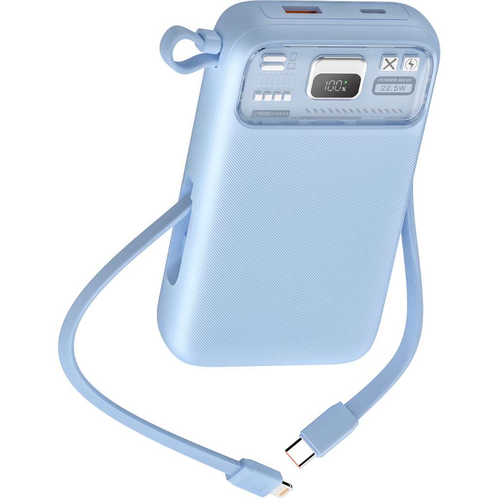 Nettech NT-PW35 Pd 20W + 22.5W 15W 20000 Mah Taşınabilir Powerbank (Mavi) - Mavi Taşınabilir Şarj Cihazı - Powerbank Fiyatı