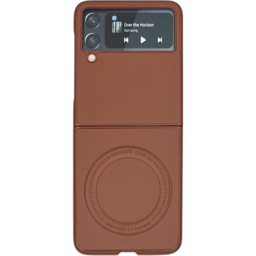 Nettech Samsung Galaxy Z Flip 3 Uyumlu NT-N036 Arka Koruma Kılıf - Kahverengi Cep Telefonu Kılıfı Fiyatı