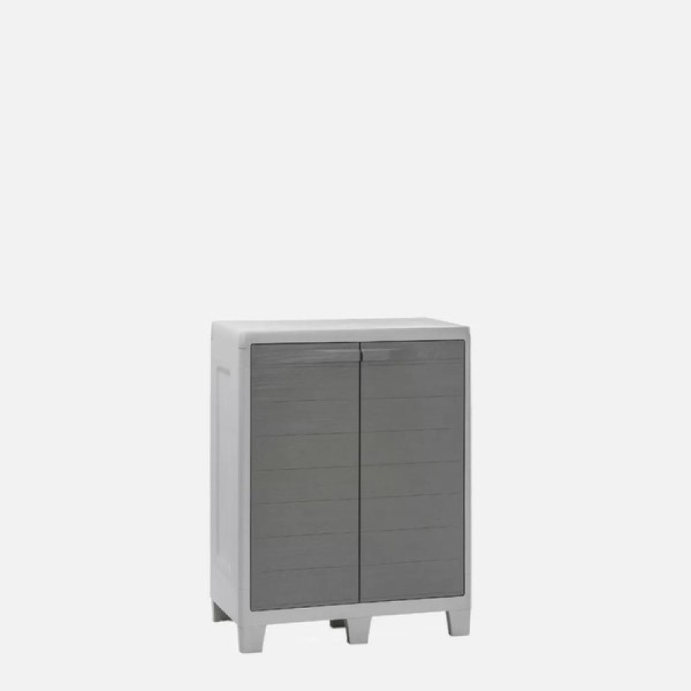Nettekaçmaz Bahçe Balkon Kiler Plastik Dolap 76X46X101CM - Gri Mutfak Dolabı / Mobilyası Fiyatı