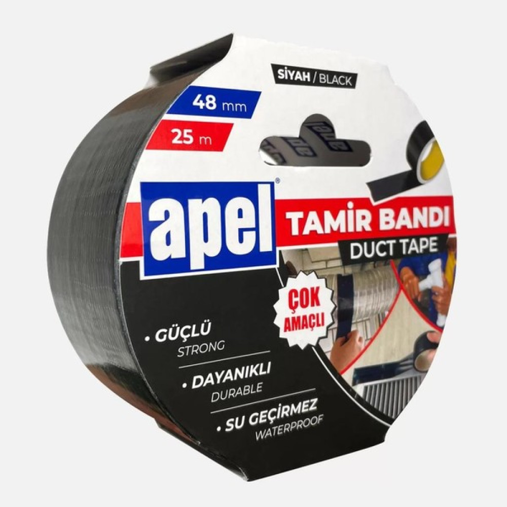 Nettekaçmaz Tamir Bandı Duct Tape 48Mm X 25M Siyah Oto Boyaları Fiyatı