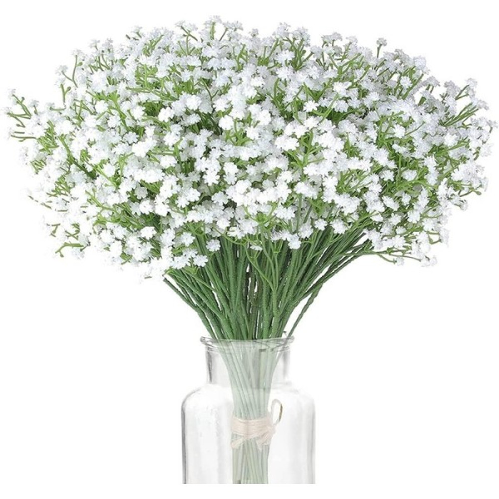 Nettenevime 3lü Set Uzun Dal Yapay Çiçek Plastik Beyaz Cipso 4dallı 63 cm Ev & Dekorasyon Aksesuarları Fiyatı