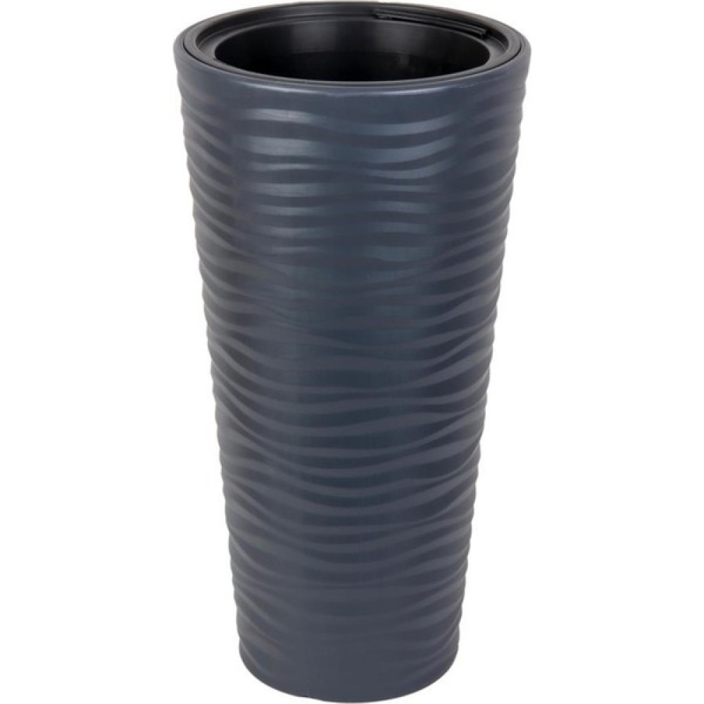 Nettenevime Antrasit Kumsal Vazo Dekoratif Uzun Saksı 5.5 Lt 30*57CM Saksı ve Aksesuarları Fiyatı