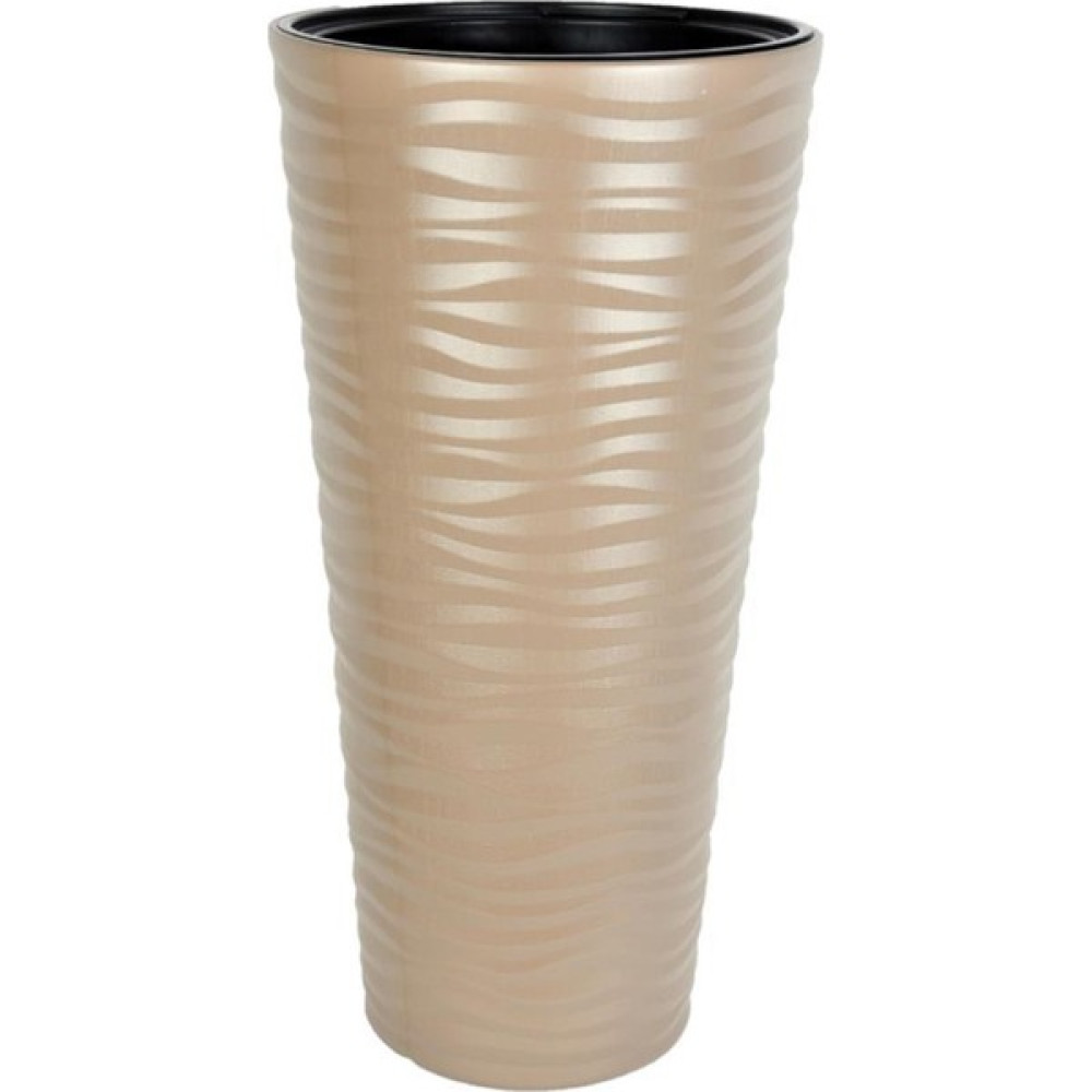 Nettenevime Dore Renk Kumsal Vazo Dekoratif Uzun Saksı 5.5 Lt 30*57CM - Bej Saksı ve Aksesuarları Fiyatı