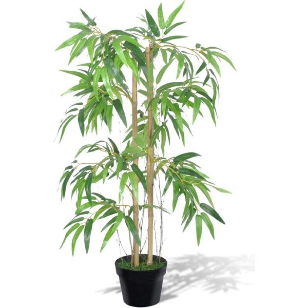 Nettenevime Yapay Ağaç Bambu Ağacı 2 Gövdeli Çalılı 90 x 70 cm Siyah Plastik Saksılı Ev & Dekorasyon Aksesuarları Fiyatı