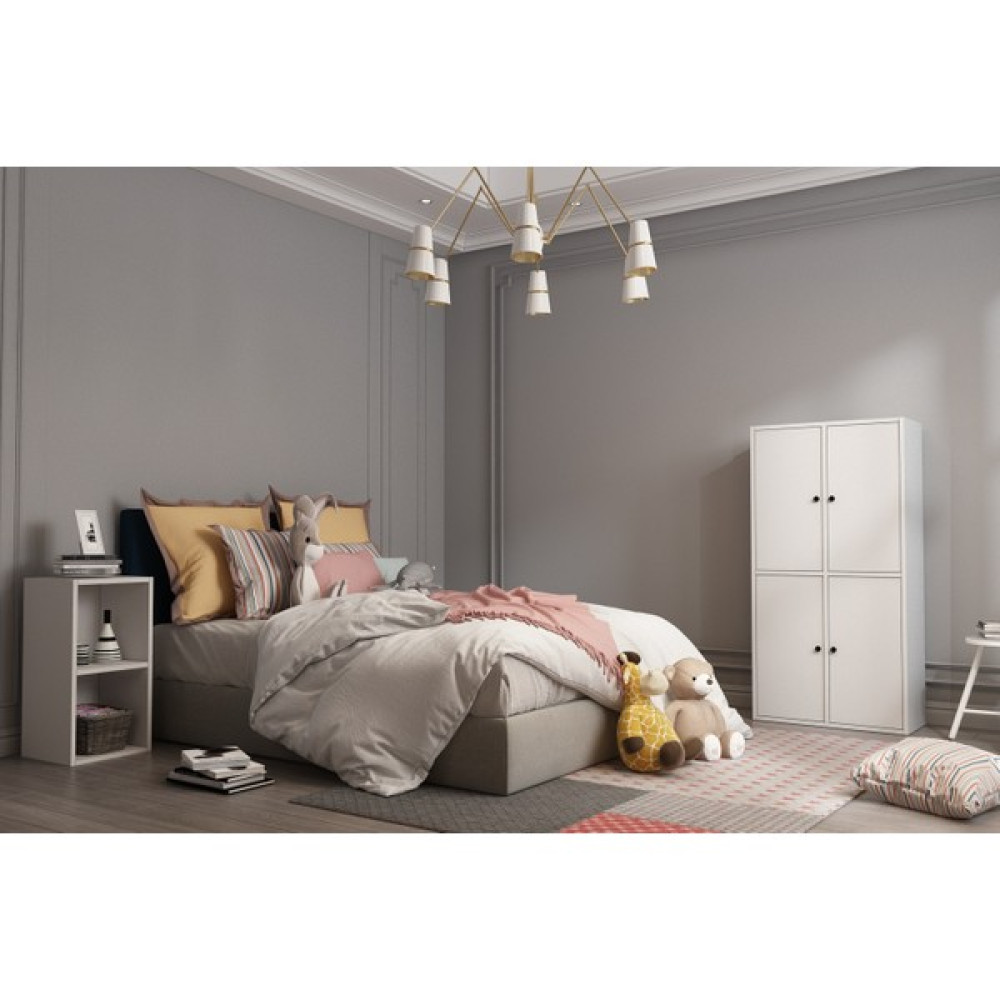 Nettrends 4 Kapakli Rafli Giysi Dolabi Beyaz 65 cm G-YD-1010-Ç Gardrop & Dolap Fiyatı