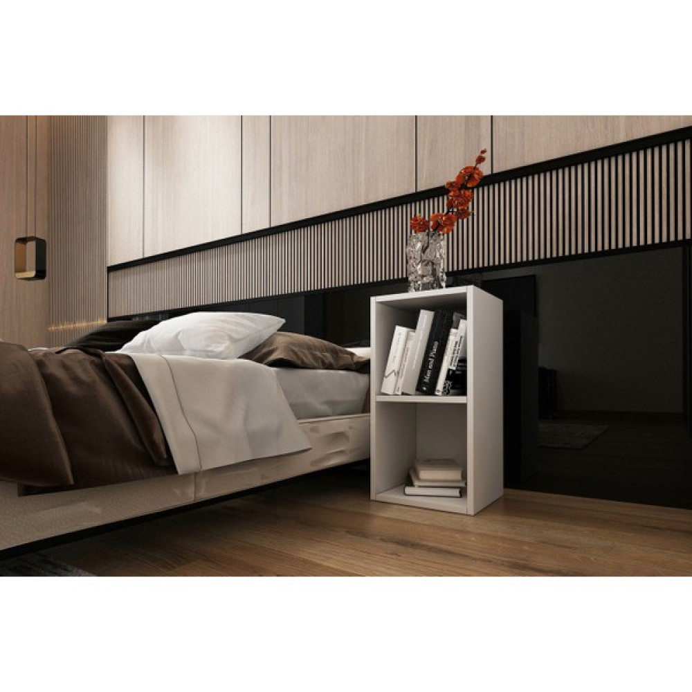Nettrends Rafli Komodin Beyaz 35 cm KMD-1014 - Naturel Komidin Fiyatı