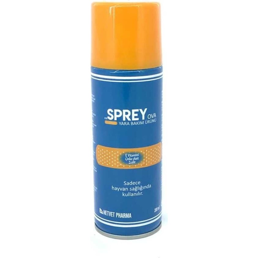 NetVet Spreyova 200 Ml. Kedi-Köpek Yara Spreyi - Mavi Diğer Fiyatı