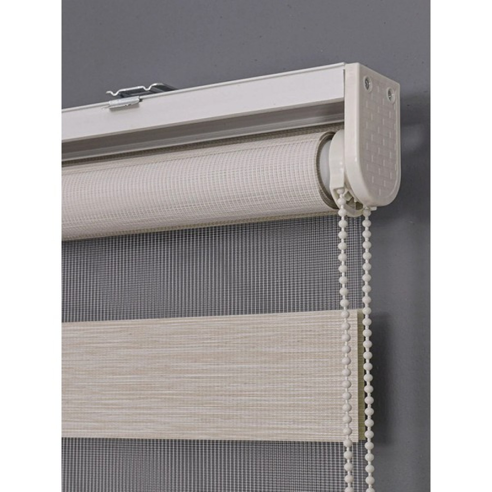 Network Avm Ithal Bambu Kalın Sütlü Kahve  Zebra Stor Perde Etek Dilimsiz - 70 x 200 cm Perde Fiyatı