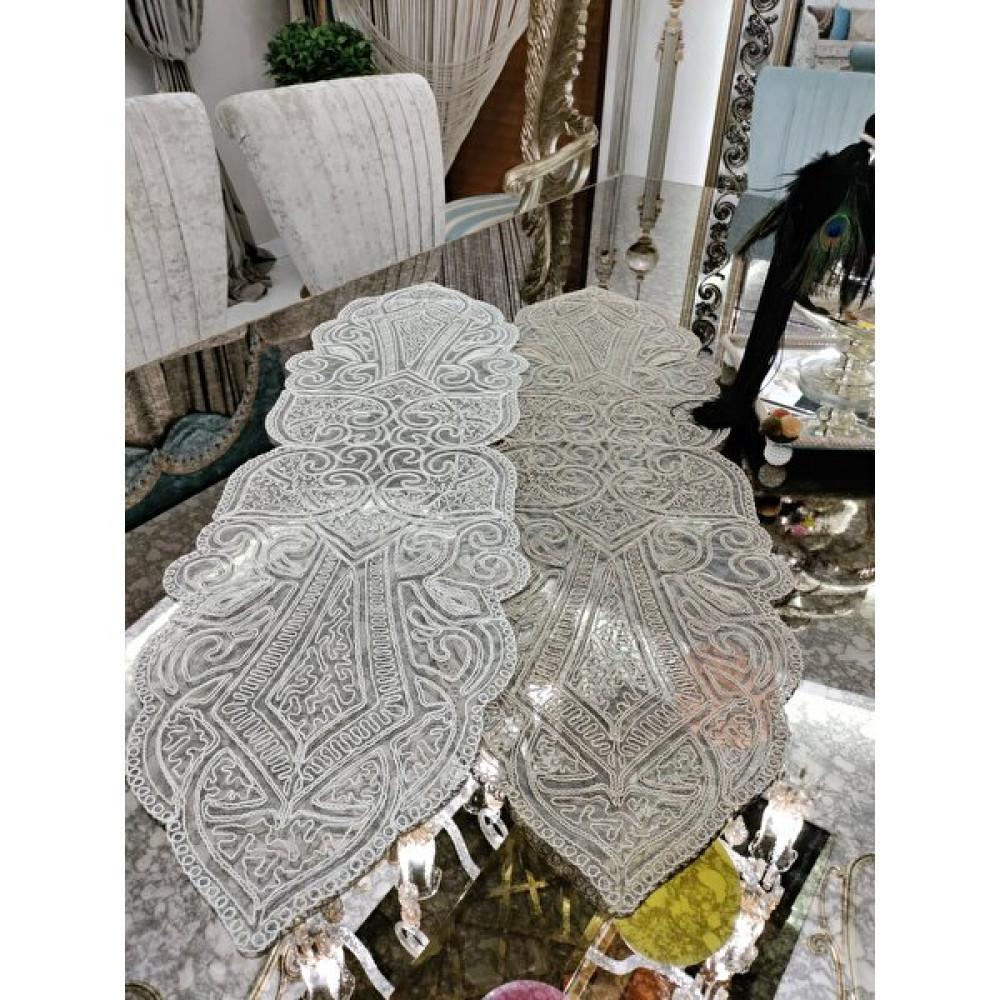 Neu Bella Home Neubella Home Osmanlı Fransız Güpürlü 5 Parça Salon Takımı Çeyizlik Kapiçino - Kahve Yatak Odası Tekstili & Çeyiz Seti Fiyatı