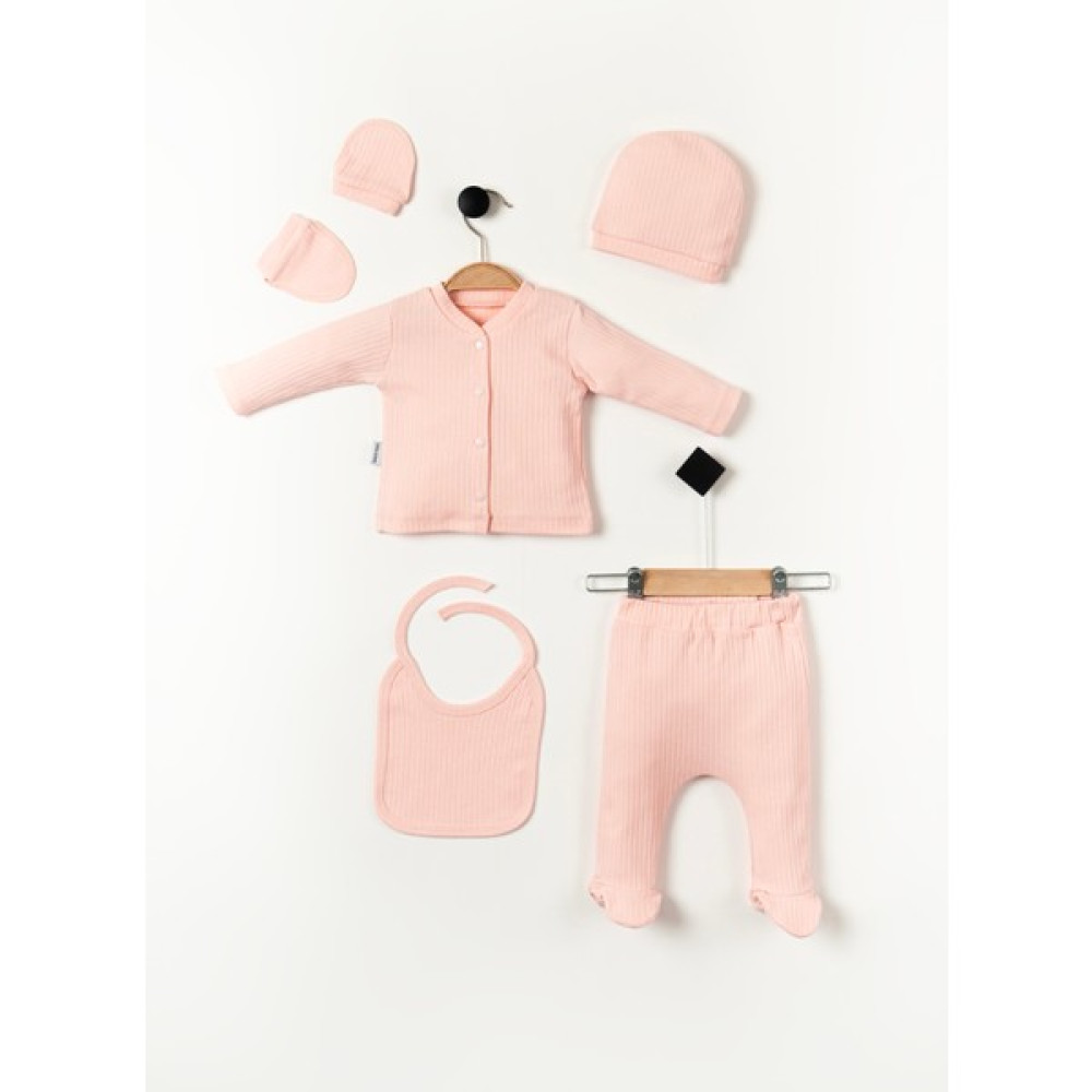 NEU KIDS Hastane Çıkışı Raporlu Penye 5'li Set Yenidoğan - Hediye Paketli NEUFITLI5LIST Bebek Hastane Çıkışı Fiyatı