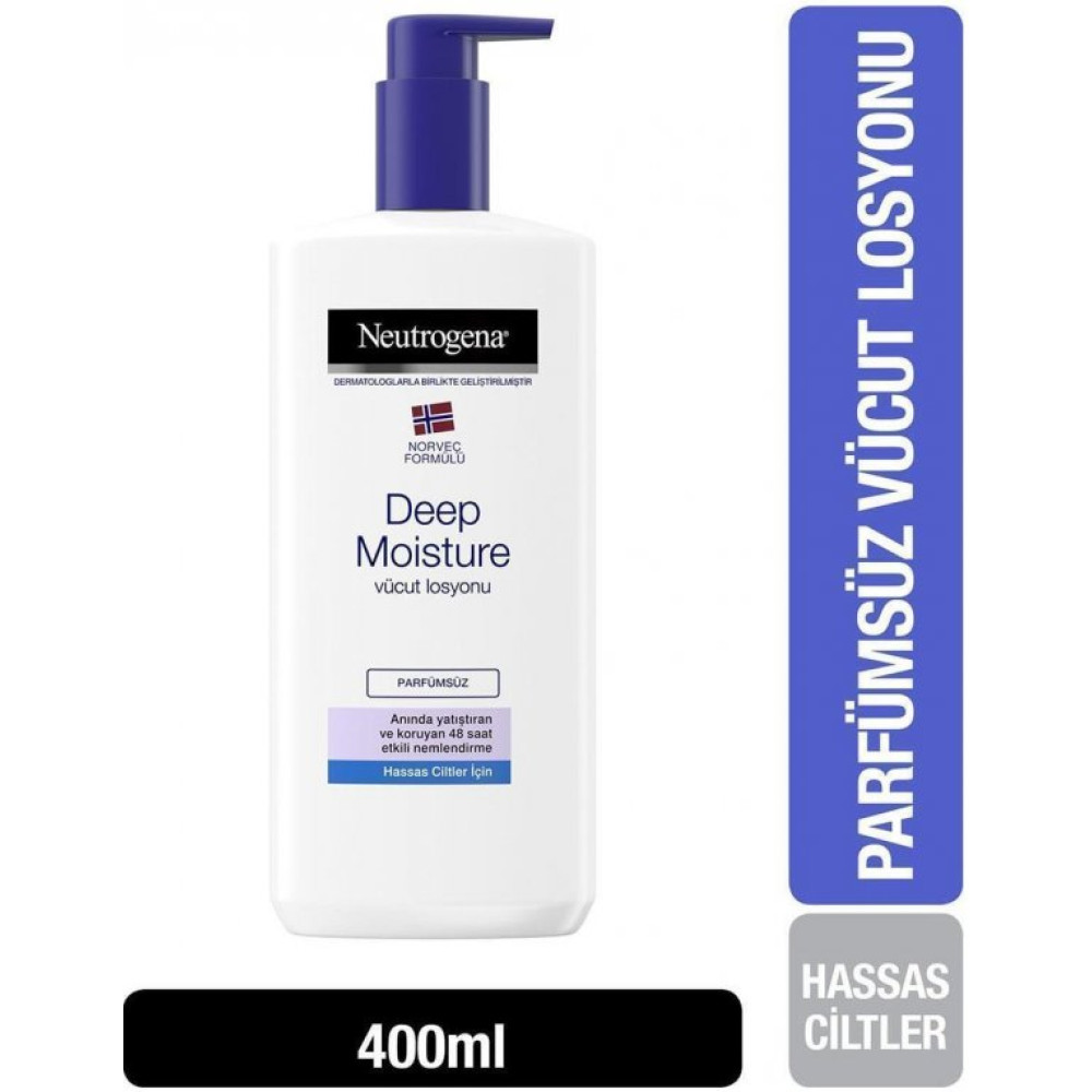 Neutrogena Deep Moisture Parfumsuz Hassas Cilt Vucut Losyonu 400 Ml Vücut Losyonu ve Nemlendiricileri Fiyatı