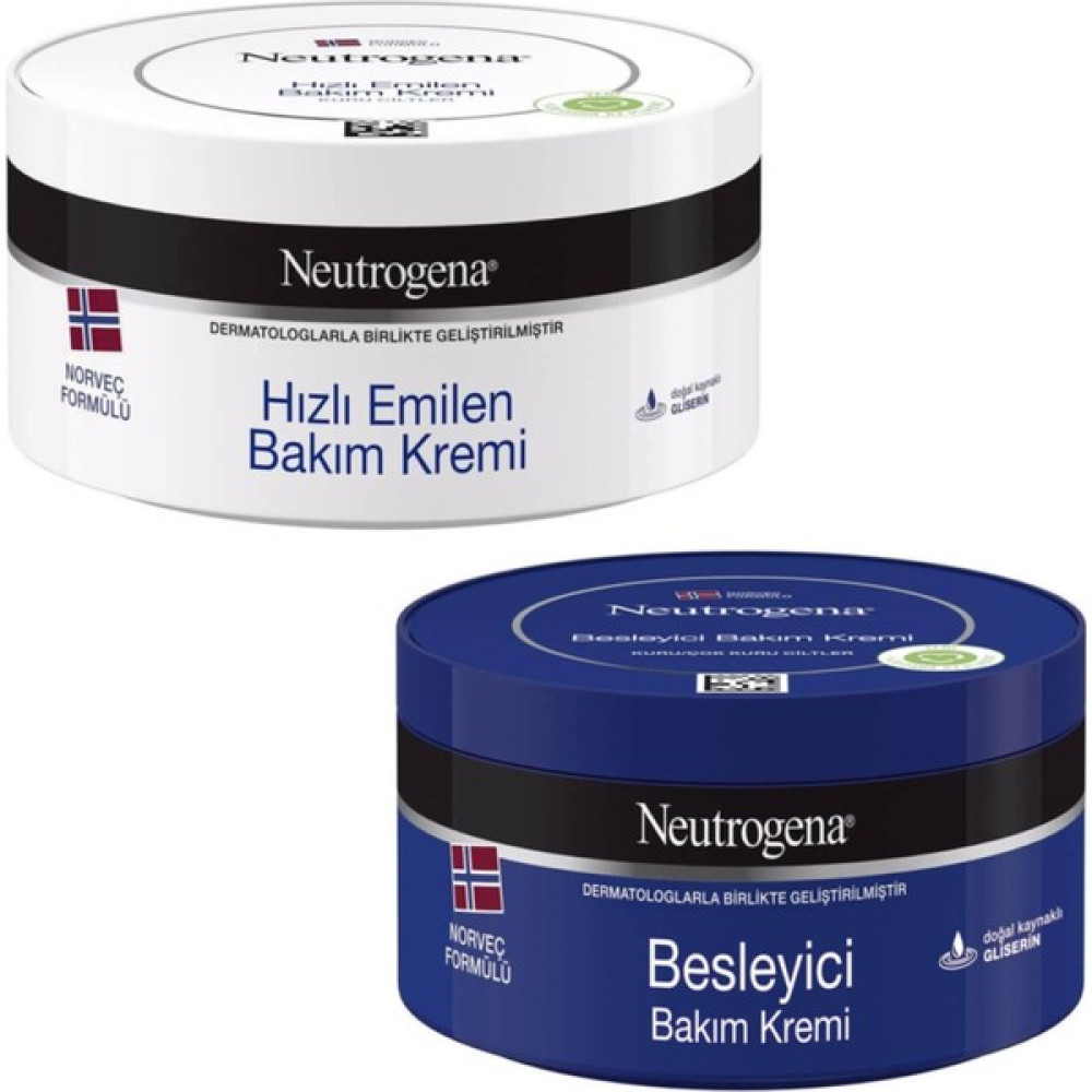 Neutrogena Hızlı Emilen Bakım Kremi 300 ml + Besleyici Bakım Kremi 300 ml El Bakımı Fiyatı
