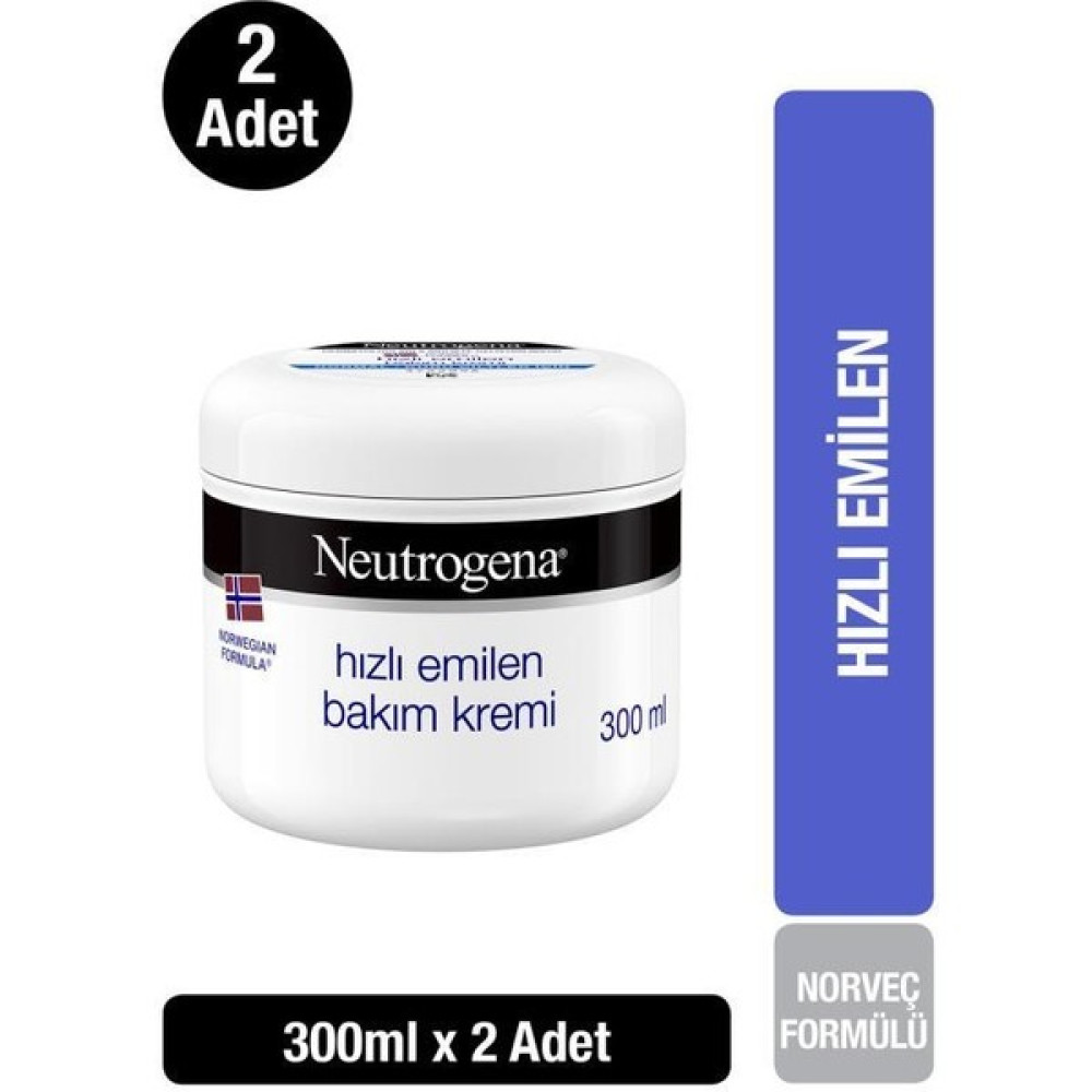 Neutrogena Norveç Formülü Hızlı Emilen Bakım Kremi 300 ml x2 Nemlendiriciler Fiyatı