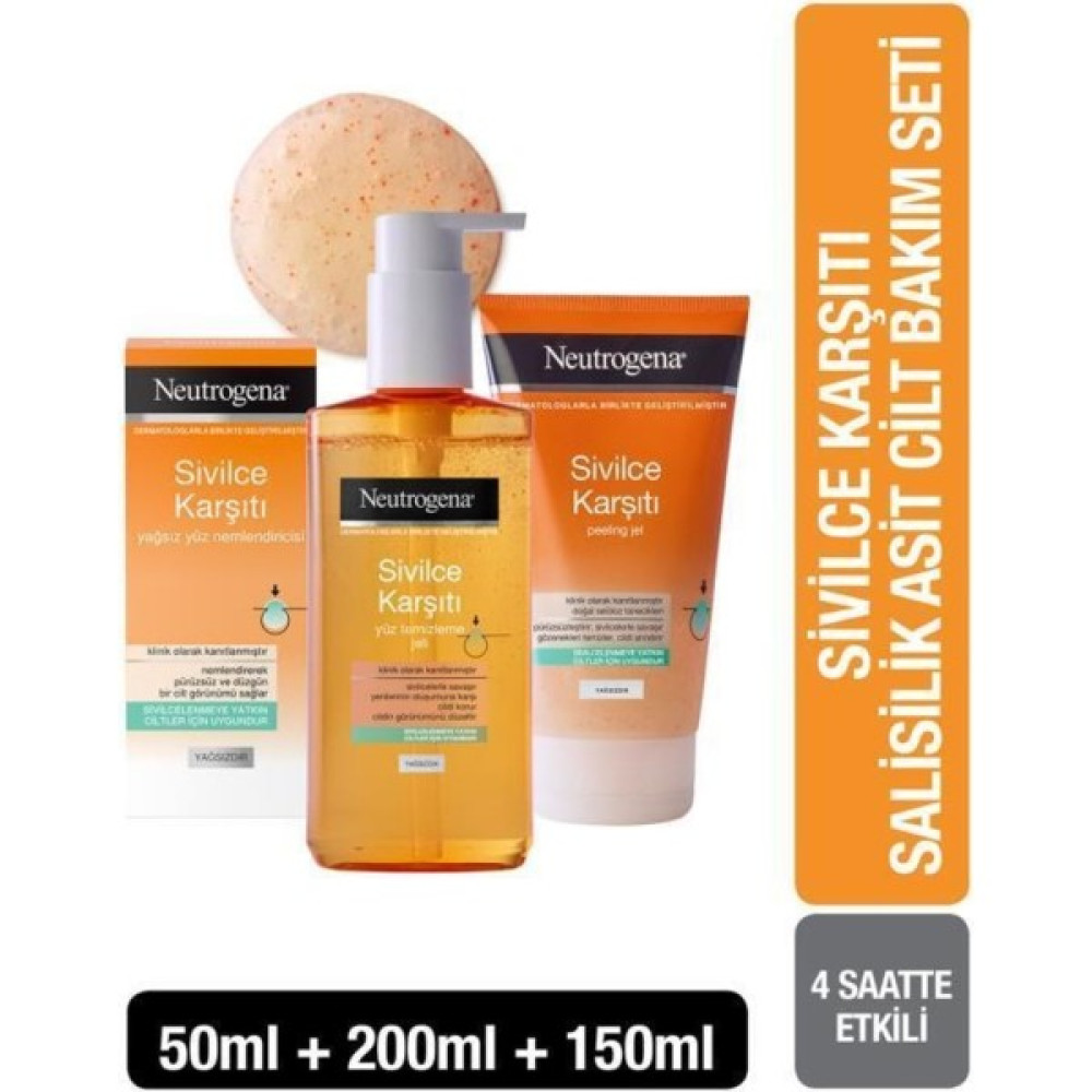 Neutrogena Salisilik Asit Cilt Bakım Seti Akne ve Sivilce Bakımı Fiyatı