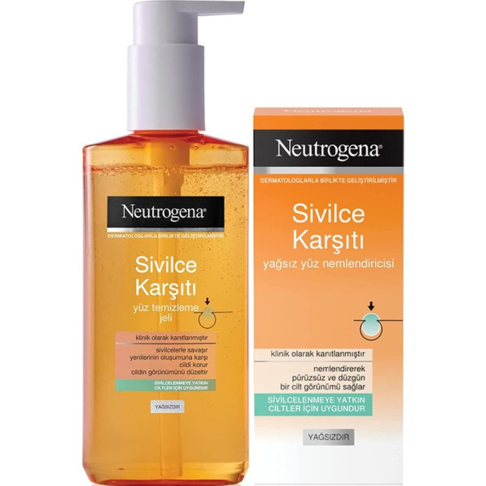 Neutrogena Sivilce Karşıtı Temizleme Jeli 200 Ml+Nemlendirici (50 Ml) Akne ve Sivilce Bakımı Fiyatı