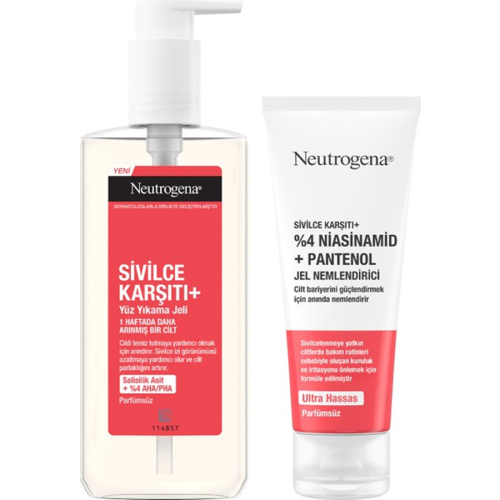 Neutrogena Sivilce Karşıtı Temizleme Jeli Nemlendirici - Ayrılmaz İkili Akne ve Sivilce Bakımı Fiyatı