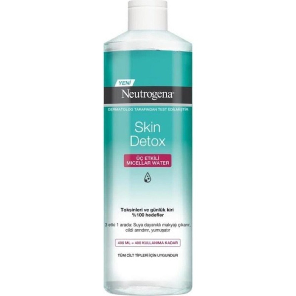 Neutrogena Skin Detox Üç Etkili Micellar Water Makyaj Temizleme Suyu 400ML Makyaj Temizleyicileri Fiyatı