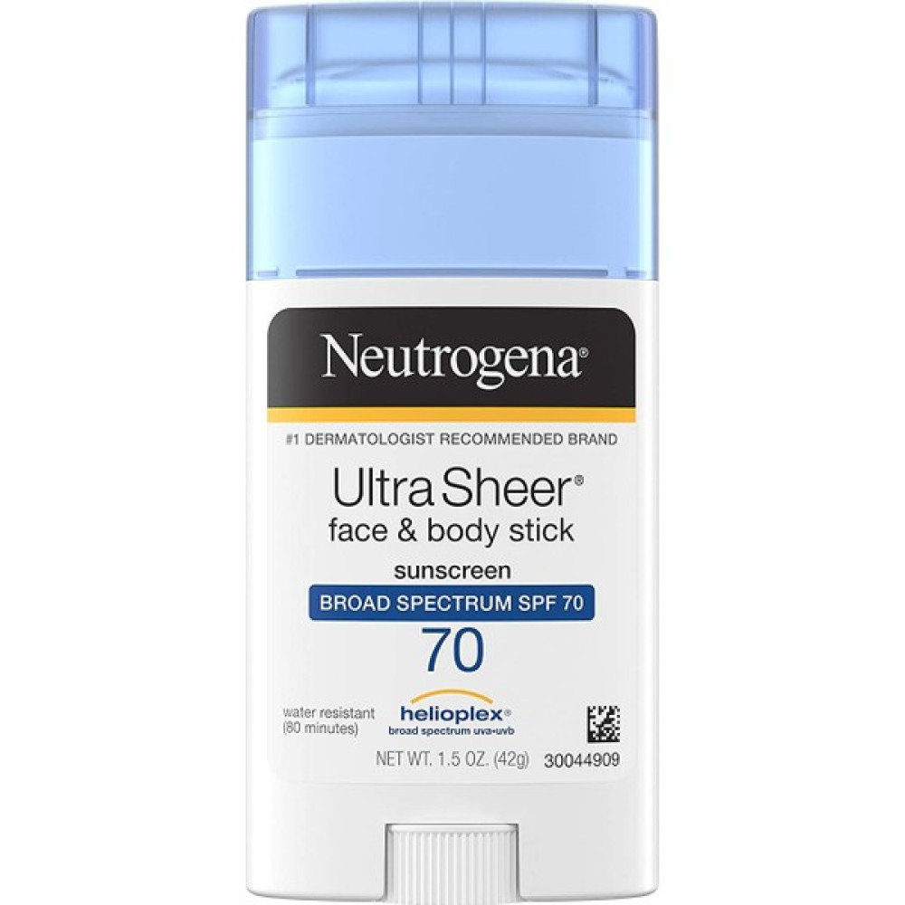 Neutrogena Ultra Sheer Non-Greasy Sunscreen Stick For Face & Body, Broad Spectrum Spf 70 Uva/uvb Sunscreen Stick, Paba-Free, 1.5 Oz Güneş Kremleri ve Losyonları Fiyatı