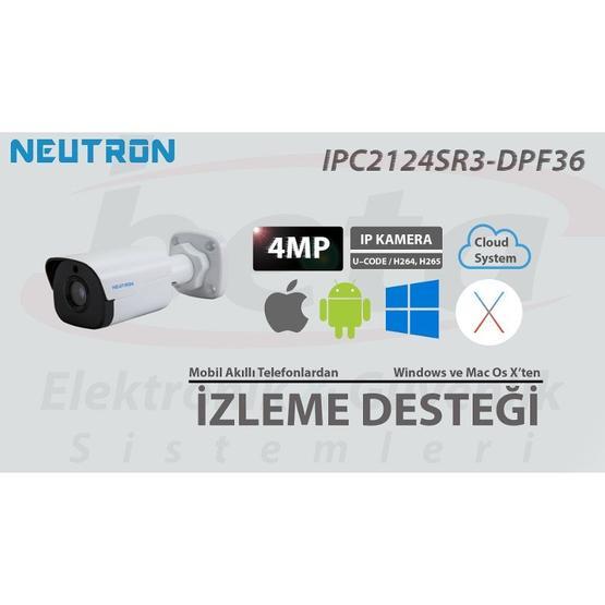 Neutron IPC2126SR3-PF36-N 2 Mp 3.6mm Ip Bullet Kamera