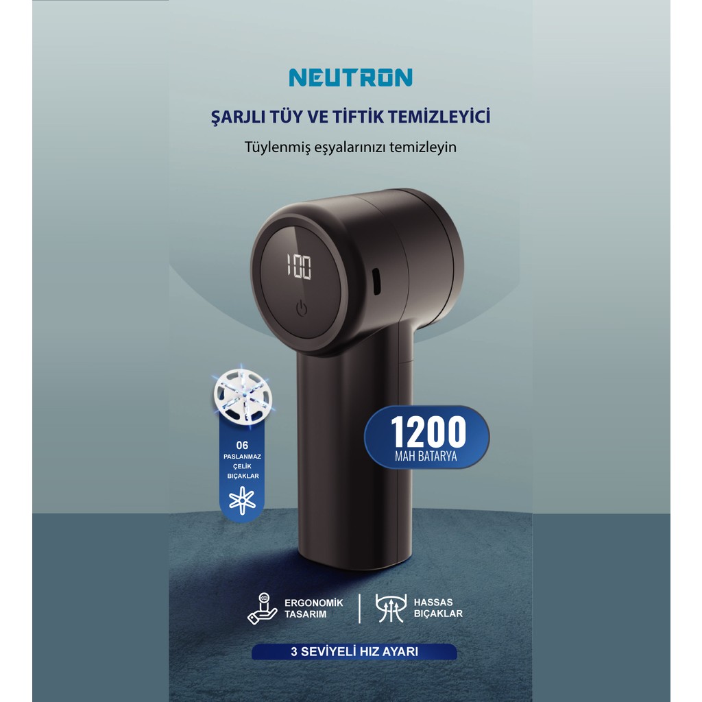Neutron NTL-LR-10S Şarjlı Tüy ve Tiftik Temizleyici Diğer Fiyatı