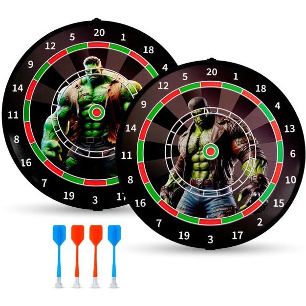 NeUygun 4 Oklu Mıknatıslı Dart Seti Çift Yönlü Manyetik Dart Askılı Dartboard - Çok Renkli Diğer Fiyatı