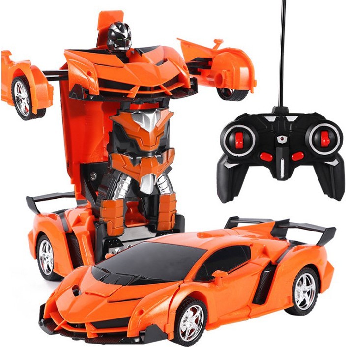 NeUygun Uzaktan Kumandalı Şarjlı Robota Dönüşen Araba Işıklı 1/18 Ölçek Transformers Robota Dönüşen Oyuncak Araba - Turuncu Anne Bebek Oyuncak Fiyatı