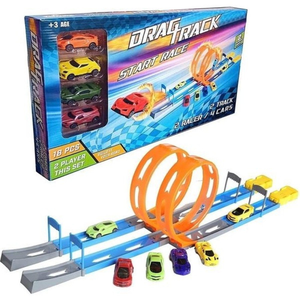 NeUygun Yarış Pisti Fırlatma Rampalı 18 Parça Drag Track Yarış Pisti Oyuncak Fiyatı