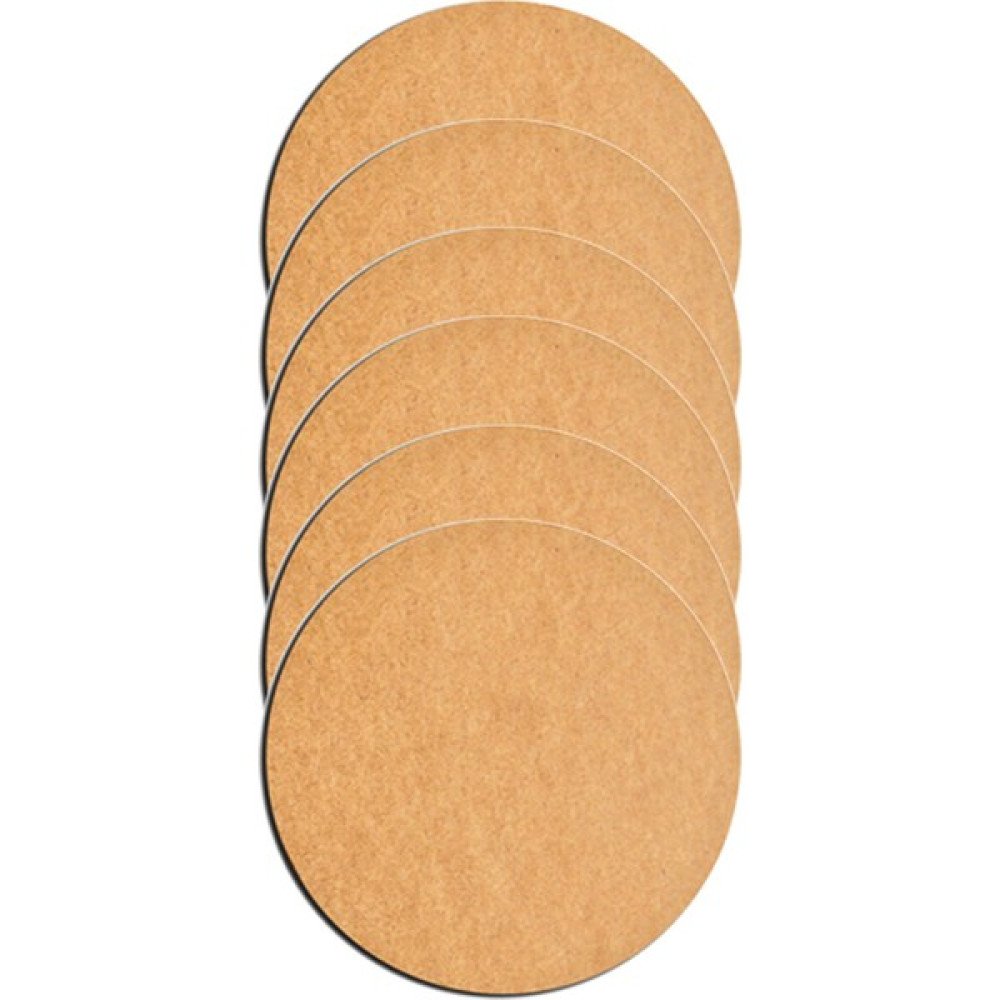 Nev Avm 30 cm Çap 3 mm (2.7 Mm) Ham Mdf Duralit Daire Plaka Supla Tabanı 6 Adet - Açık Kahverengi - 30 x 30 cm Amerikan Servis Fiyatı