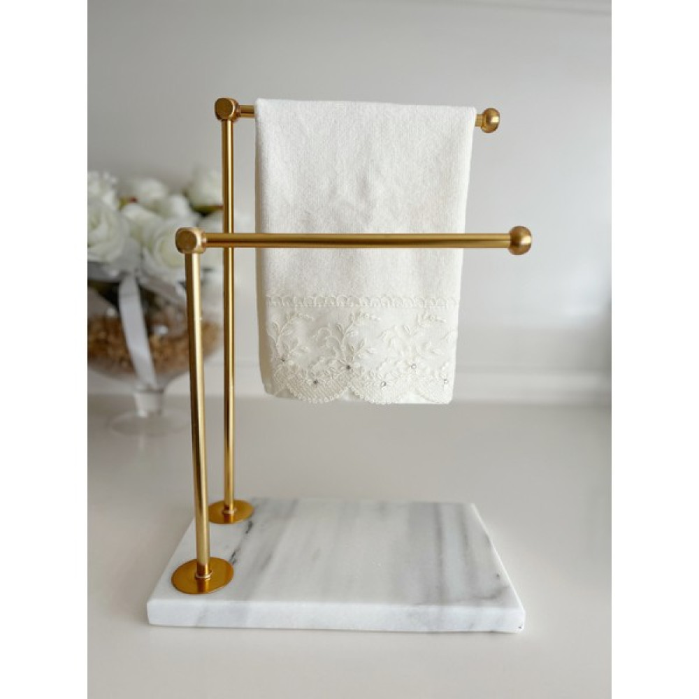 Neva Home Decoration Mermer Ayaklı Gold Metal Kağıt El Havluluk Havluluk Fiyatı